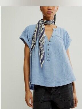 We The Free Horizons Double Cloth Top